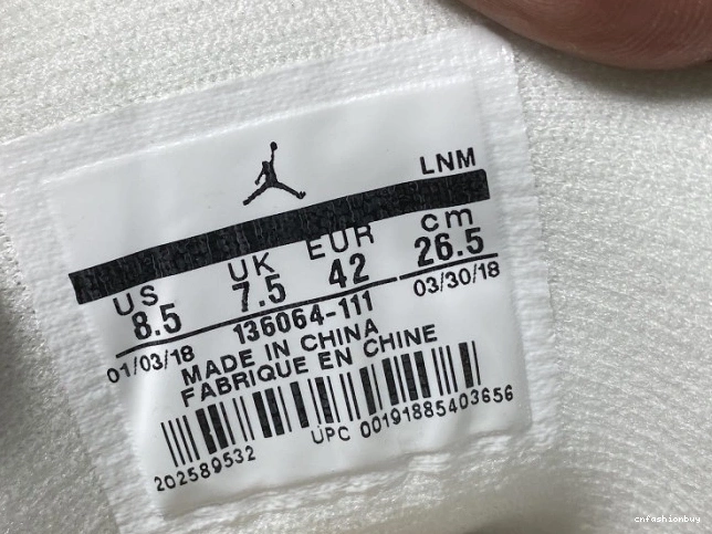 Air Triple 3 White Jordan Retro 136064-111 0813